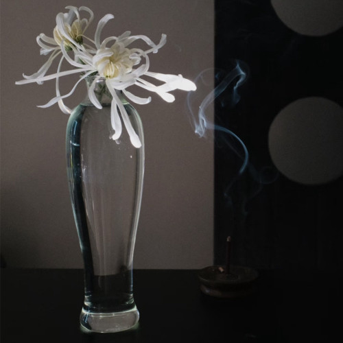 日式復古禪意透明玻璃花瓶網紅插花花道器皿現代簡約茶室餐桌擺件 日式復古禪意透明玻璃花瓶網紅插花花道器皿現代簡約茶室餐桌擺件