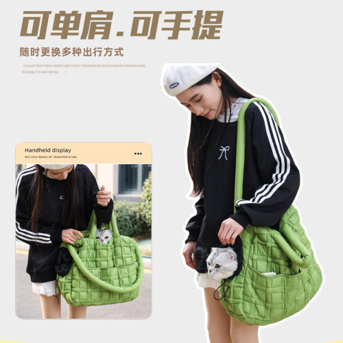 貓包寵物包柔然親膚感透氣舒適保暖手提單肩包可攜式出行