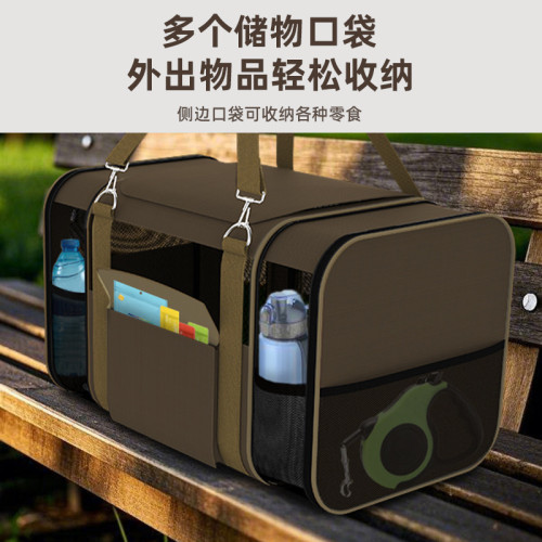  寵物貓包外出可攜式可折曡手提貓包大容量寵物雙肩後背包貓咪包