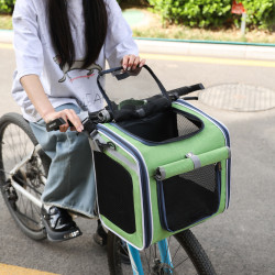 摩寵車用 寵物包外出可攜式手提雙肩包 北歐風自行車車用貓包狗包