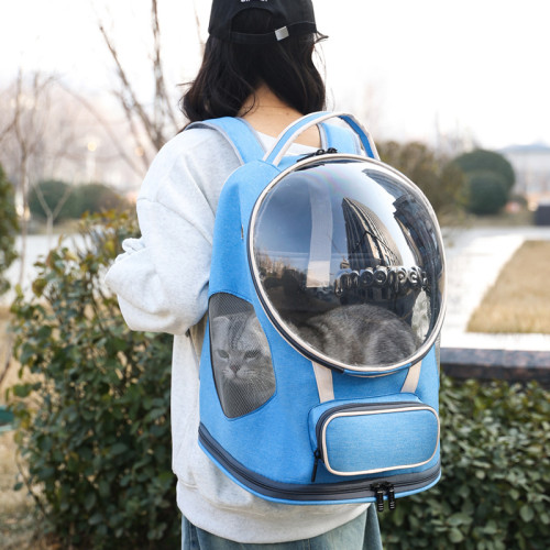 貓包寵物包可攜式外出大開口透氣雙肩太空艙寵物外出後背包