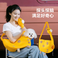 夏季長頸鹿透氣四季通用外出貓包泰迪小型犬狗狗斜後後背包戶外寵物包