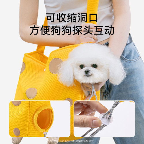 網紅長頸鹿透氣四季通用外出貓包泰迪小型犬狗狗斜後背包戶外寵物包
