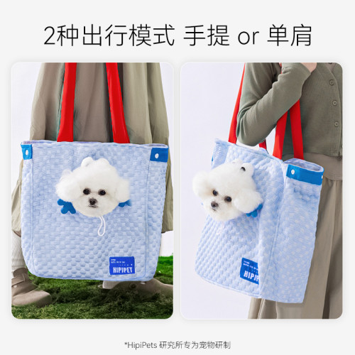 狗狗春夏季涼感冰豆豆大眼萌可愛外出包貓咪手提包單肩寵物外出包