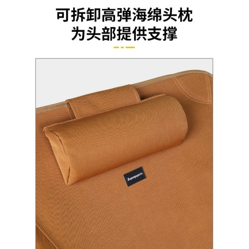 免安裝鋁合金戶外躺平椅可攜式露營折疊椅可調節輕量化懶人月亮椅
