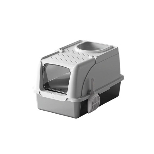 不鏽鋼貓砂盆全封閉超大號防外濺翻蓋式防臭貓厠所帶配件貓砂盆廠 不鏽鋼貓砂盆全封閉超大號防外濺翻蓋式防臭貓厠所帶配件貓砂盆廠