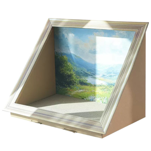 油畫貓窩貓抓板瓦楞紙貓窩二合一世界名畫寵物裝飾貓咪玩具 油畫貓窩貓抓板瓦楞紙貓窩二合一世界名畫寵物裝飾貓咪玩具