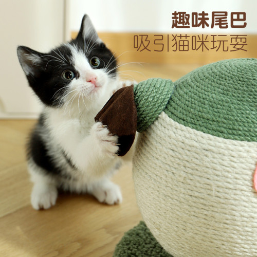貓咪貓抓球河豚玩具逗貓玩具自嗨解悶狗狗劍麻貓抓球寵物用品