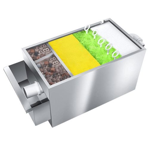 魚池過濾器水循環系統水池過濾箱室外自動淨水設備戶外大型不鏽鋼 魚池過濾器水循環系統水池過濾箱室外自動淨水設備戶外大型不鏽鋼