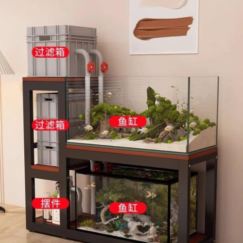 魚缸櫃魚缸架子客廳家用水族箱底座落地金屬承重底櫃多層龜缸托架 魚缸櫃魚缸架子客廳家用水族箱底座落地金屬承重底櫃多層龜缸托架