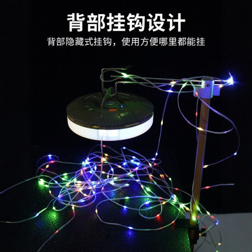 20米氛圍LED露營燈USB充電戶外帳篷天幕燈串卷尺收納可攜式野營燈