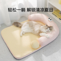 貓咪春夏季涼感大眼搞怪問號墊子夏天冰豆豆貓窩沙發狗窩寵物睡墊