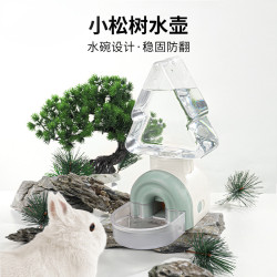 兔子飲水器水壺自動喂食器滾珠立式水樽防翻食盆食碗倉鼠造景用品