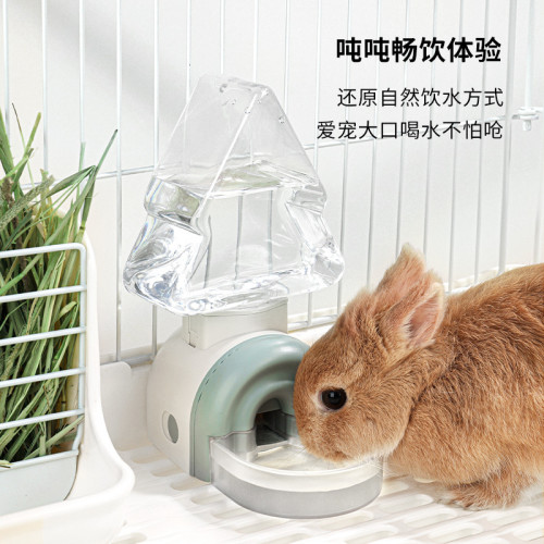 兔子飲水器水壺自動喂食器滾珠立式水樽防翻食盆食碗倉鼠造景用品