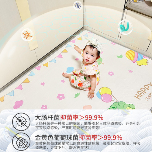 寶寶加厚爬行墊爬爬墊可折曡嬰兒童泡沫地墊隔涼XPE家用臥室墊子