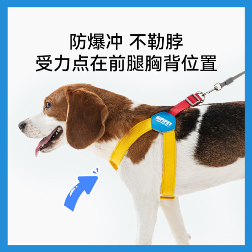 狗狗外出簡約透氣Y型胸背帶遛狗繩子中小型犬可調節寵物狗牽引繩