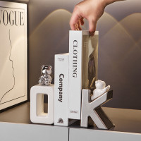 現代簡約OK書擋擺件輕奢客廳酒櫃電視櫃餐邊櫃書櫃書立裝飾辦公