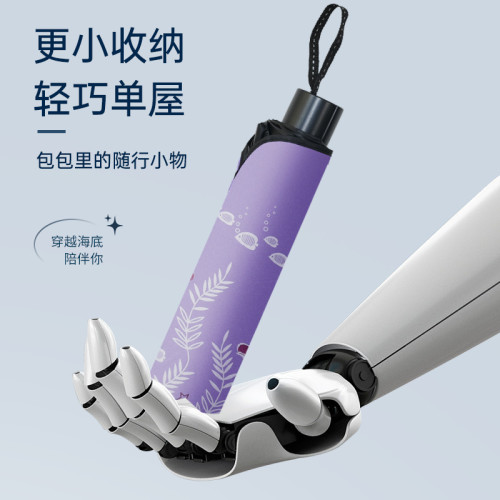 加厚女晴雨兩用大號耐用太陽繖防曬防紫外線折曡雙人超大遮陽繖