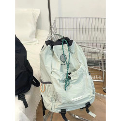 束口抽繩包2025新款大容量旅行輕便登山後背包折曡休閒男女羽毛球包