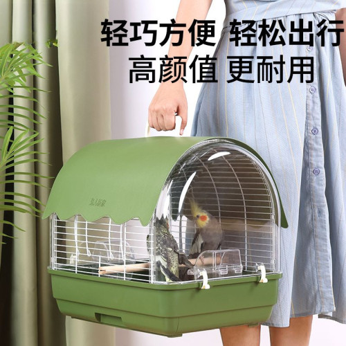 透明亞克力鸚鵡外出籠鳥籠鸚鵡籠子外帶籠虎皮牡丹玄鳳豪華別墅