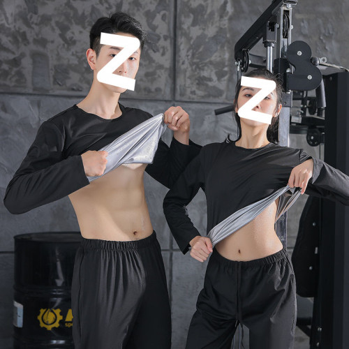 暴汗服男套裝減肥控體服大碼排汗衣降體健身運動跑步髮汗服爆汗褲