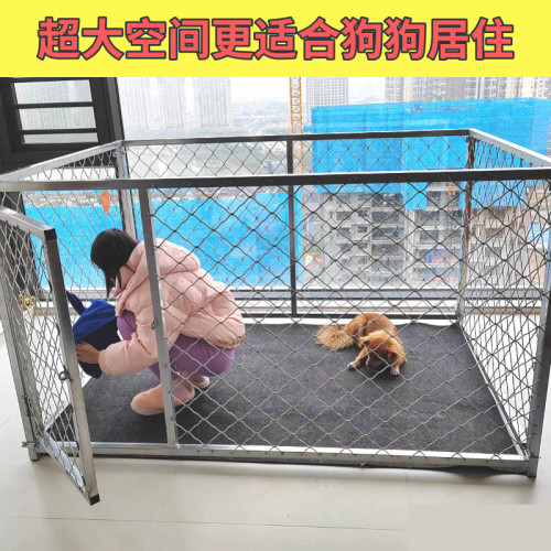 狗籠中大型犬戶外跑籠超大狗籠子加粗加厚家用狗場專用圍籠
