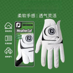 進口PU高爾夫手套FJ男士運動左手防滑耐磨透氣成人