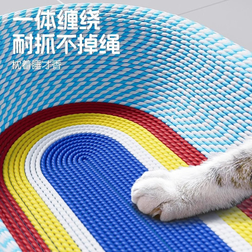 貓窩貓抓板一體深度睡眠窩耐磨不掉屑貓爪板逗貓棒貓咪玩具耐抓