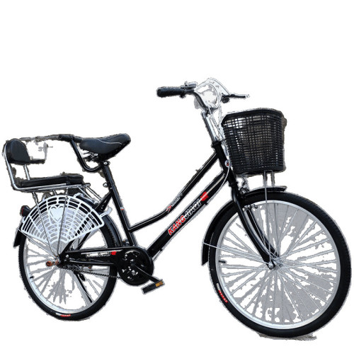 成人自行車24寸26男女士老年單車輕便車車淑女通勤車復古車