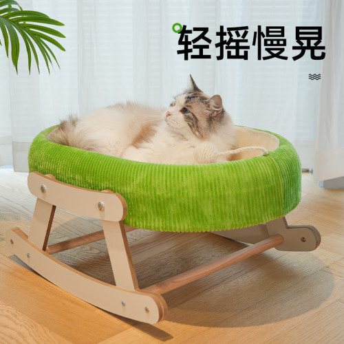 貓窩涼蓆搖床貓吊床竹蓆夏季睡覺涼爽可愛貓床喵仙兒寵物用品