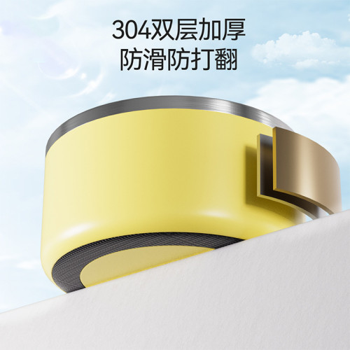 寵物碗不鏽鋼狗碗雙層加厚防打翻大型犬邊牧金毛糧碗狗狗食具