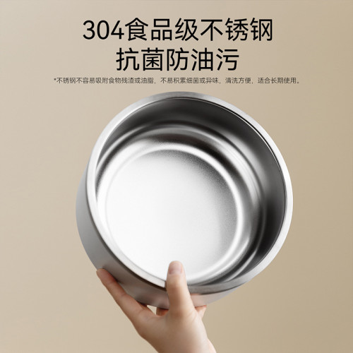 寵物碗不鏽鋼狗碗雙層加厚防打翻大型犬邊牧金毛糧碗狗狗食具
