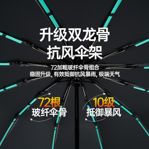自動24骨大雨傘大號女晴雨兩用太陽傘防曬折疊傘遮陽傘