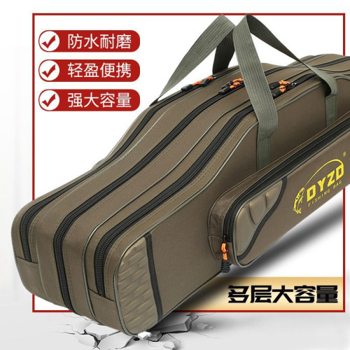 魚竿包大肚釣魚海桿包防水耐磨後背包魚竿收納包加厚漁具包