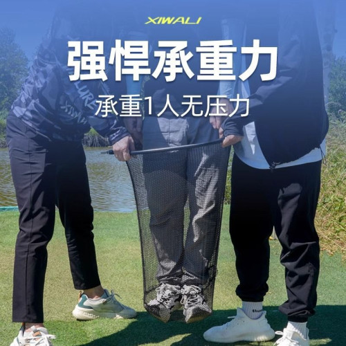 黑坑大物抄網全套巨物抄網碳素桿超輕超硬抄魚網竿一體抄漁網網兜