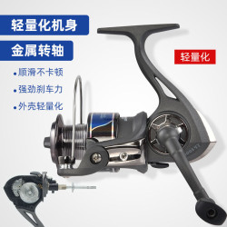 魚輪紡車輪遠投海桿輪漁輪路亞竿磯釣竿魚線輪半金屬漁輪