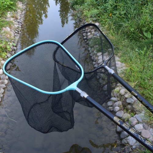 大物抄網套裝黑坑競技輕硬巨物撈魚網防掛鉤加粗網頭撈大魚網抄頭
