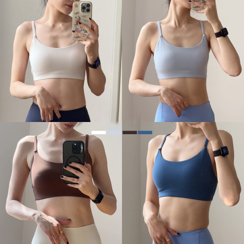嚴選 NUF普拉提瑜伽背心女細肩帶胸墊運動內衣吊帶美背健身文胸夏