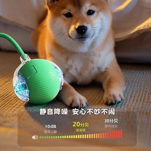 狗狗玩具自動遛狗球耐咬自嗨逗狗狗神器比熊小型犬寵物小狗突突球