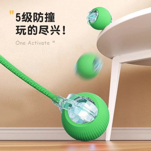 狗狗玩具自動遛狗球耐咬自嗨逗狗狗神器比熊小型犬寵物小狗突突球
