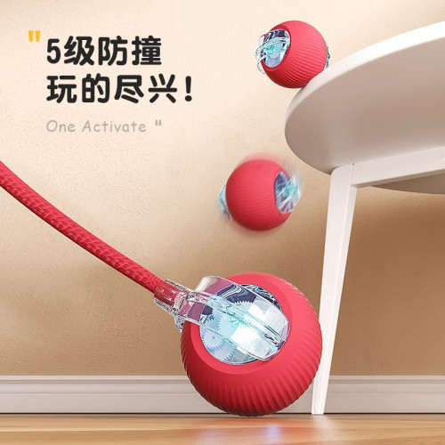 貓玩具貓咪智能逗貓球自嗨解悶小貓自動躲避寵物電動突滾滾棒神器