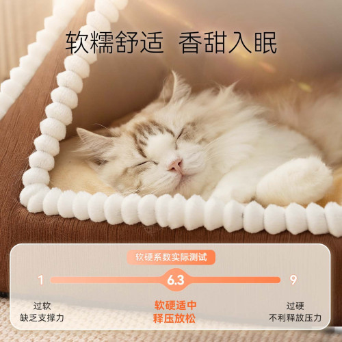新款寵物帳篷窩冬天保暖貓咪睡覺貓床狗狗封閉式貓床聖誕貓窩 新款寵物帳篷窩冬天保暖貓咪睡覺貓床狗狗封閉式貓床聖誕貓窩
