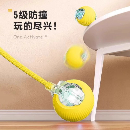 狗狗玩具自動遛狗球耐咬自嗨解悶寵物電動智能逗狗神器小狗跳跳球