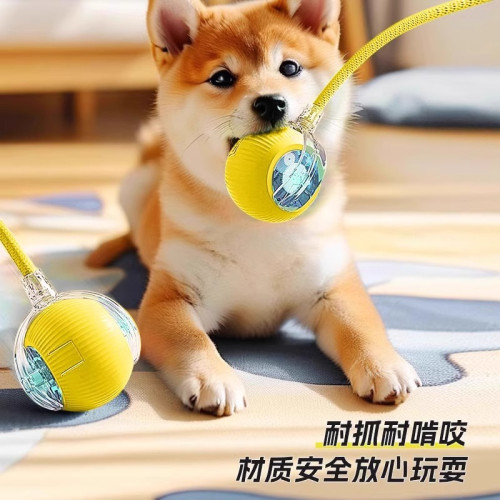 狗狗玩具自動遛狗球耐咬自嗨解悶寵物電動智能逗狗神器小狗跳跳球