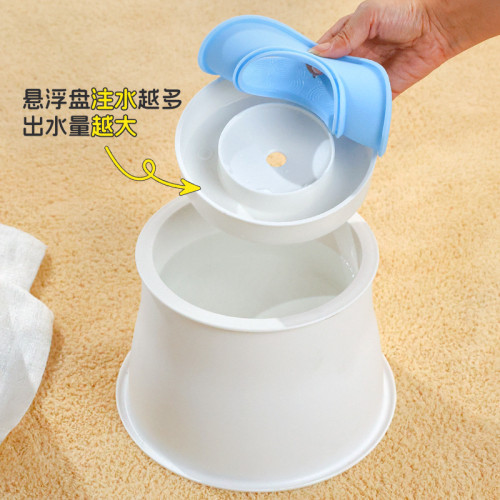 狗狗碗喝水碗不溼嘴懸浮飲水器漂浮水盆貓水碗護頸貓咪寵物防打翻