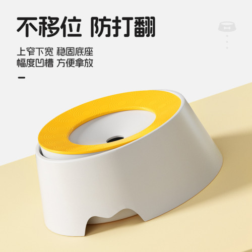 狗狗喝水碗不溼嘴水盆飲水器懸浮比熊喝水器漂浮寵物水碗浮力水壺