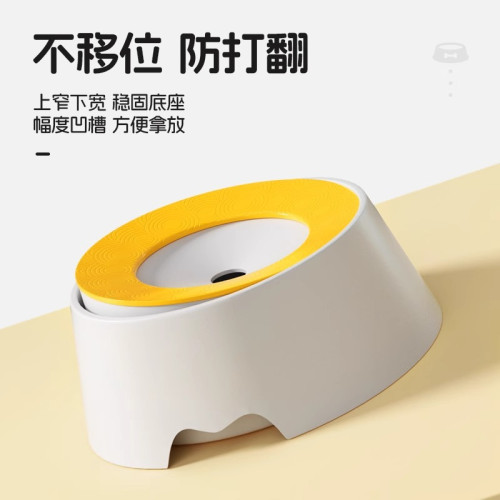 狗碗不溼嘴懸浮水碗防溼嘴狗狗喝水器漂浮水盆寵物比熊飲水防打翻
