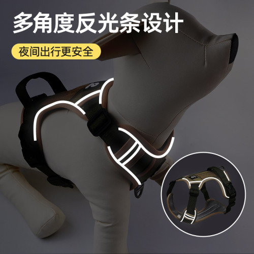 狗狗牽引繩防爆沖胸背帶中型大型犬拉布拉多德牧大狗遛狗繩狗鏈子