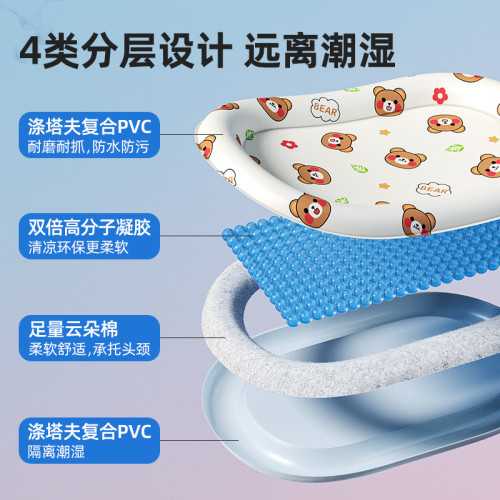 狗狗橢圓冰窩寵物涼蓆夏天睡墊狗墊子睡覺用夏季降溫冰墊貓咪涼墊