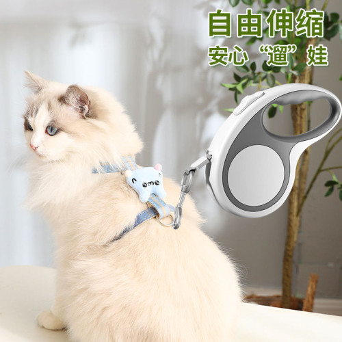 狗狗貓咪牽引繩自動伸縮遛狗小型犬鏈子外出小型寵物寵物用品繩子